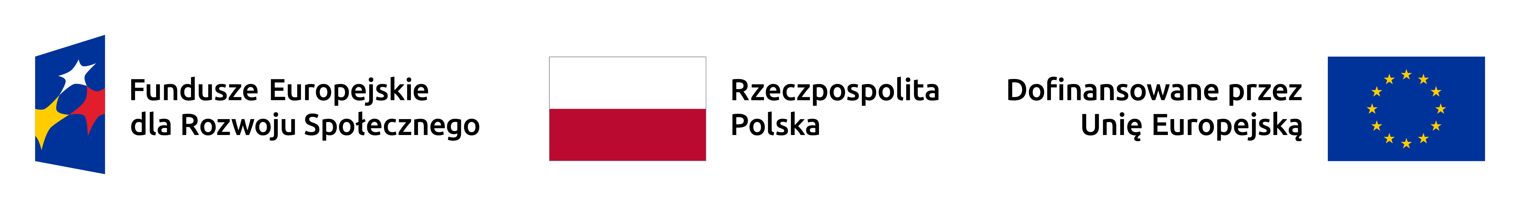 Znak Funduszy Europejskich, znak barw Rzeczyspospolitej Polskiej i znak Unii Europejskiej