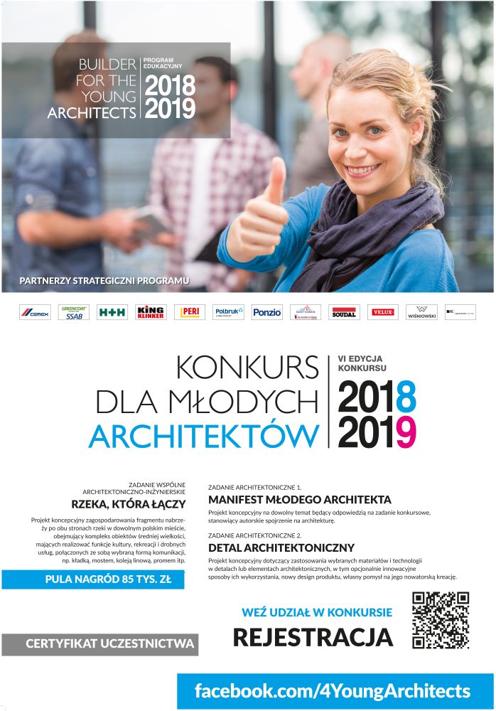 Konkurs dla Młodych Architektów 2018 plakat